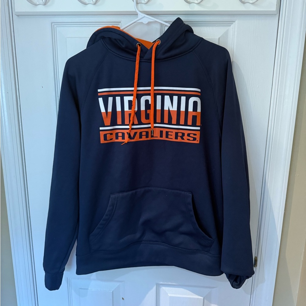Colosseum Navy and Orange Virginia Cavaliers Hoodie